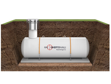 Автономная газификация дома с использованием подземных резервуаров и обустройство котлованов (с естественным испарением сжиженного газа)