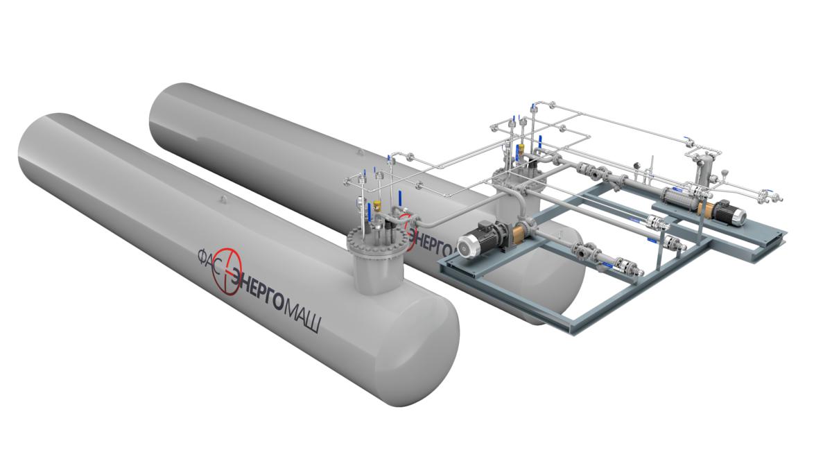 Модульные газозаправочные станции (АГЗС) с подземным размещением резервуаров