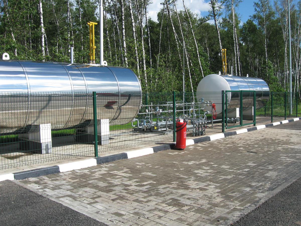 Модульные газозаправочные станции (АГЗС) с наземным размещением резервуаров