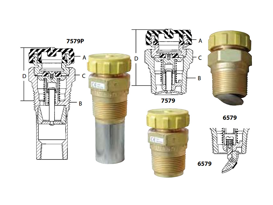 Двойные наполнительные запорные клапаны RegO серий 6579 и 7579 для резервуаров-хранилищ типа ASME и моторного топлива